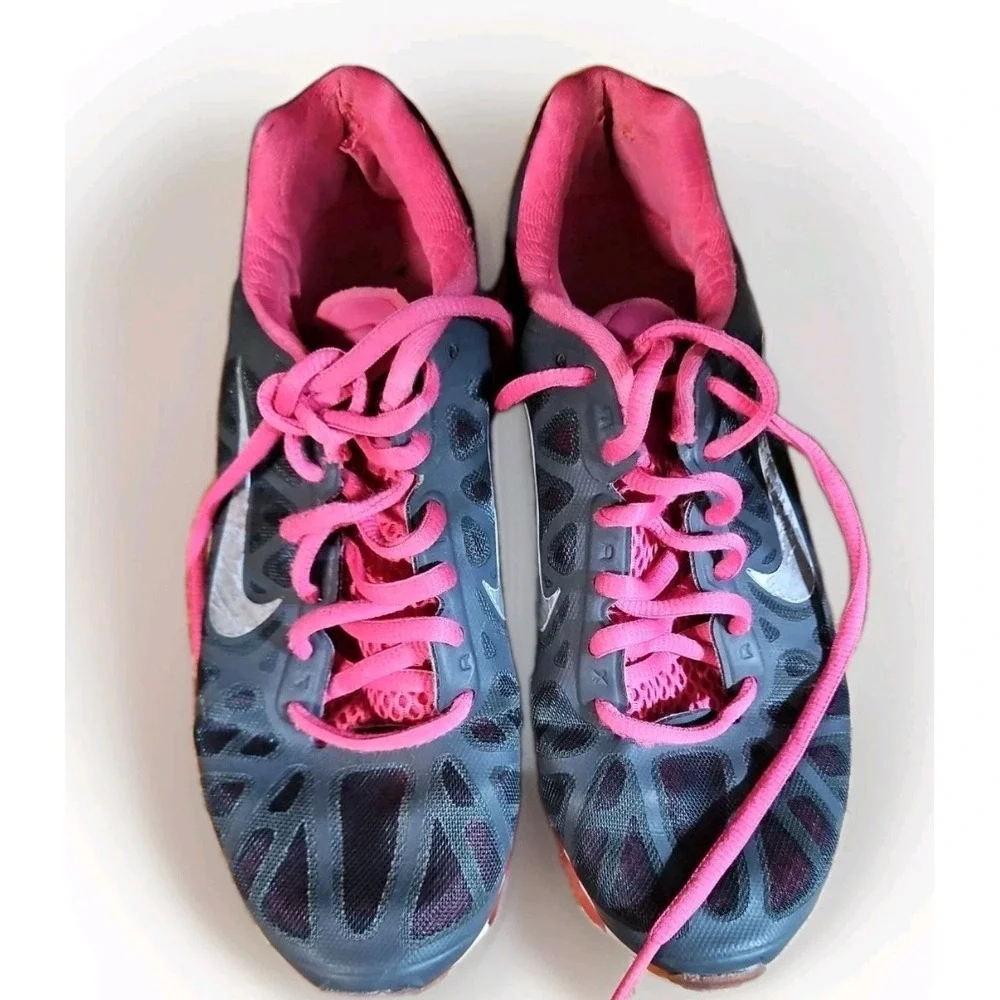 Nike Air Max 429890-006  Running Shoes‎ Womens Sz 7 Pink Black Sneakers P15